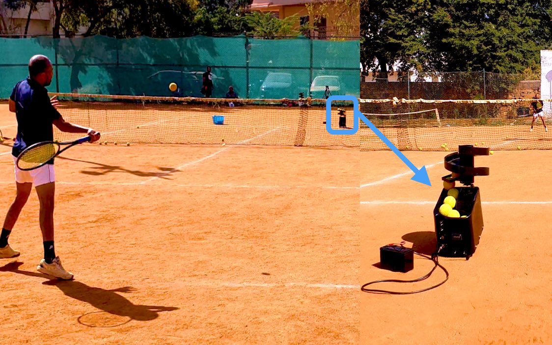 iChamp - Hybrid Bowling Machine for Cricket, Tennis, Pickleball and Baseball - LeverageSports