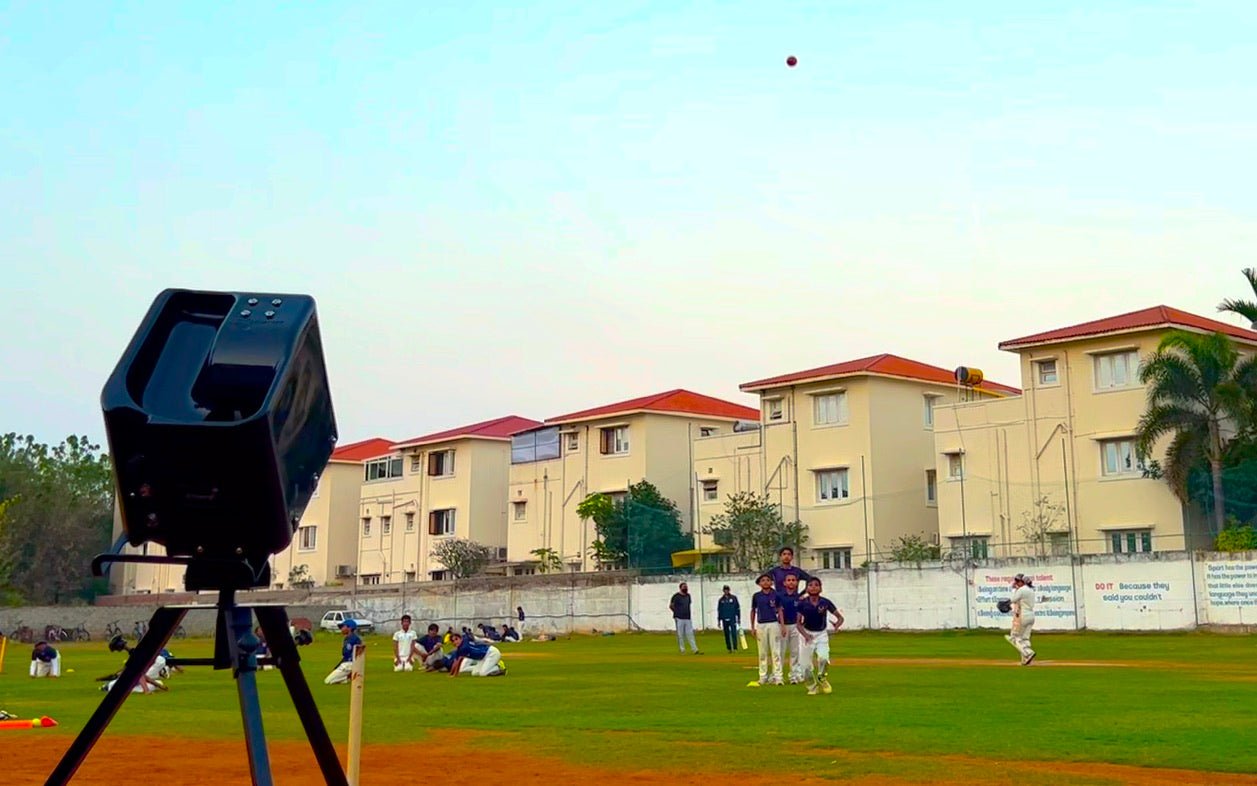 iChamp - Hybrid Bowling Machine for Cricket, Tennis, Pickleball and Baseball - LeverageSports