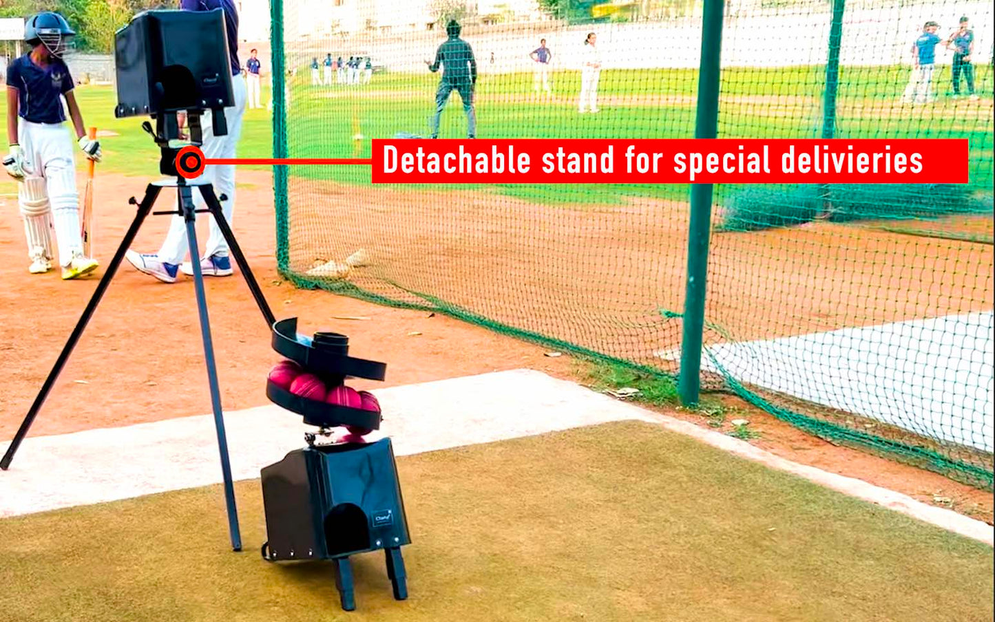 iChamp - Hybrid Bowling Machine for Cricket, Tennis, Pickleball and Baseball