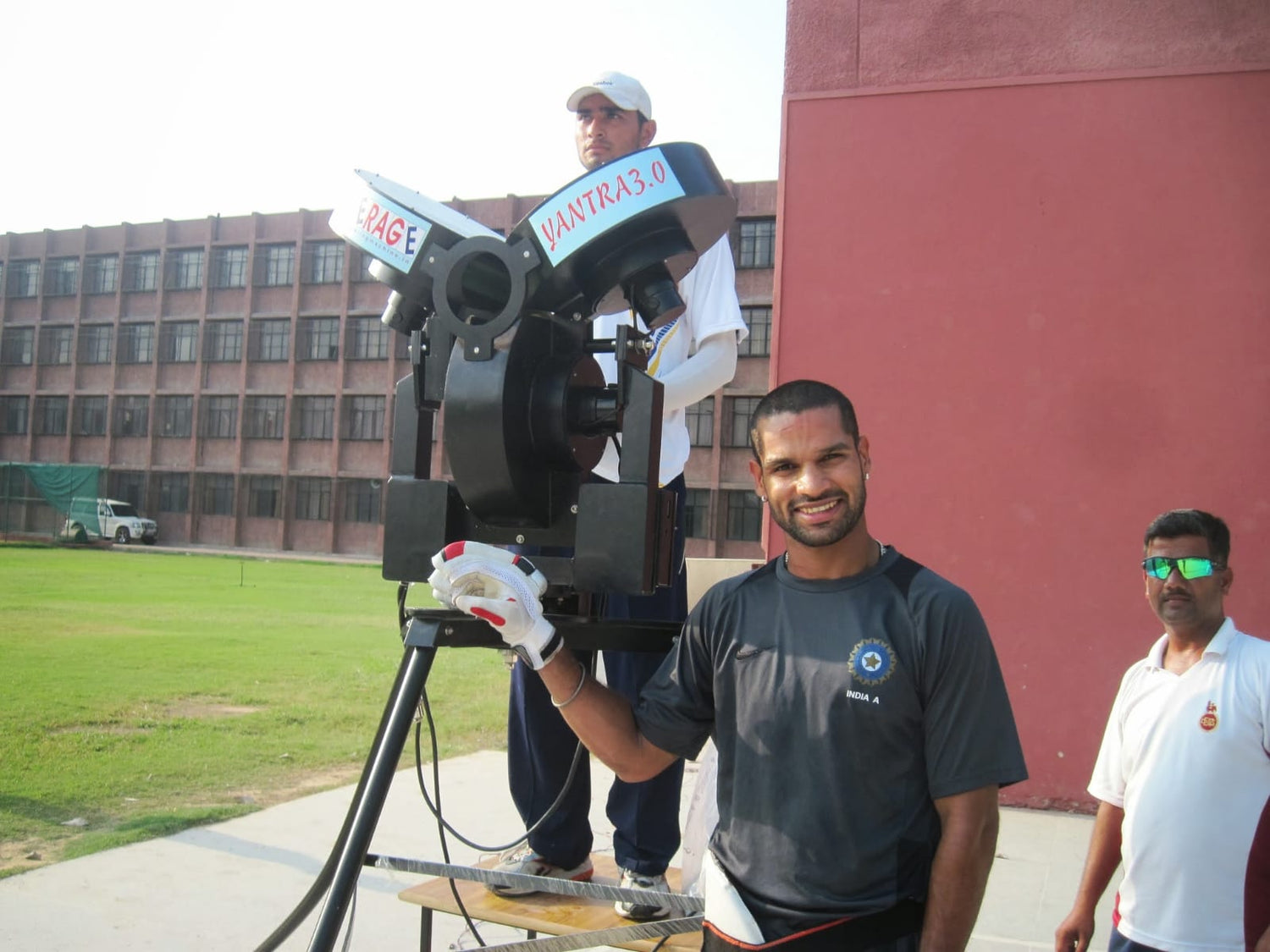 Yantra e3 - First Intelligent Three - Wheel Cricket Bowling Machine - LeverageSports